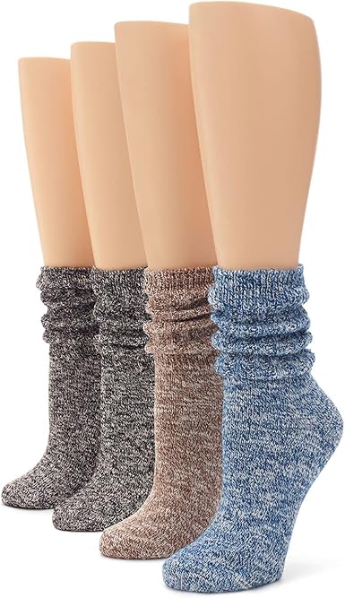 Rabbit Wool Warmers: 2 Pairs of Cozy Knit Socks - Beat the Cold