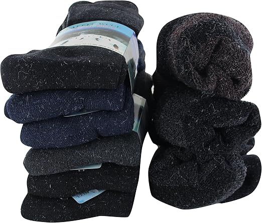 Rabbit Wool Warmers: 2 Pairs of Cozy Knit Socks - Beat the Cold